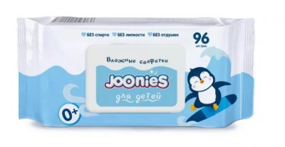 Купить joonies (джунис) салфетки влажные детские, 96 шт с крышкой в Богородске