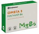 Купить биафишенол омега3 магний в6, капсулы массой 0,35г 30шт+капсулы массой 0,6г 30шт бад в Богородске