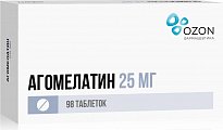 Купить агомелатин, таблетки, покрытые пленочной оболочкой 25мг, 98 шт в Богородске
