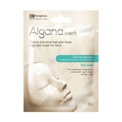 Купить альгана маск (alganamask) маска для кожи вокруг глаз альгинатная против морщин, 1 шт в Богородске