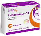 Купить ребамипид-сз, таблетки, покрытые пленочной оболочкой 100мг, 90 шт в Богородске