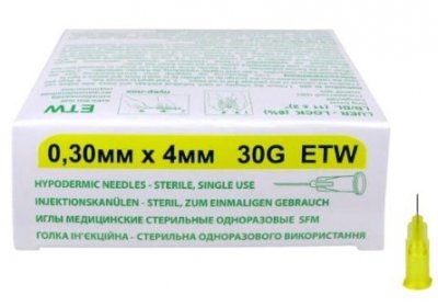 Купить иглы sfm медицинские стерильные одноразовые 30g 0,3мм х4мм 50шт в Богородске