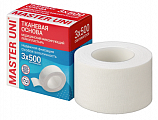 Пластырь Master Uni (Мастер-Юни) медицинский фиксирующий тканевая основа 3см х 5м