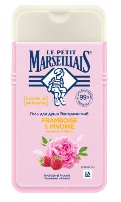 Купить le petit marseillais (ле петит марселл) гель для душа малина и пион, 250мл в Богородске