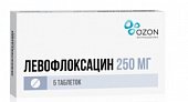 Купить левофлоксацин, таблетки, покрытые пленочной оболочкой 250мг, 5 шт в Богородске