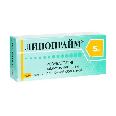 Купить липопрайм, таблетки, покрытые пленочной оболочкой 5мг, 30 шт в Богородске