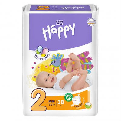 Купить bella baby happy (белла) подгузники 2 мини 3-6кг 38 шт в Богородске