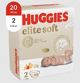 Купить huggies (хаггис) подгузники elitesoft 2, 4-6кг 20 шт в Богородске