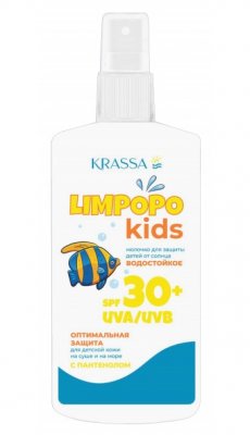 Купить krassa limpopo kids (красса кидс) молочко для защиты детей от солнца spf30+ 150мл в Богородске