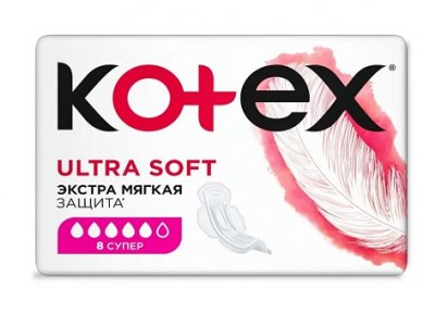 Купить kotex ultra soft (котекс) прокладки супер 8шт в Богородске