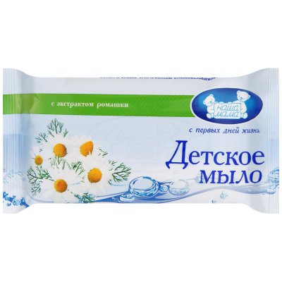 Купить наша мама мыло детское с экстрактом ромашки, 90г в Богородске