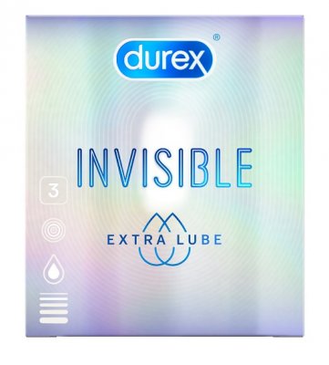 Купить durex (дюрекс) презервативы invisible extra lube, 3шт в Богородске