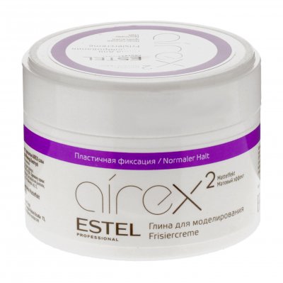 Купить estel (эстель) глина для моделирования волос с матовым эффектом пластичной фиксации airex, 65мл в Богородске