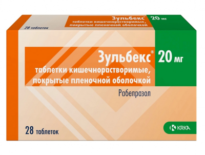 Купить зульбекс, таблетки кишечнорастворимые, покрытые пленочной оболочкой 20мг, 28 шт в Богородске