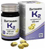 Купить витамин к2 натуральный, капсулы 570мг 30 шт бад в Богородске