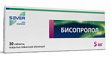 Купить бисопролол, таблетки, покрытые пленочной оболочкой 5мг, 30 шт в Богородске