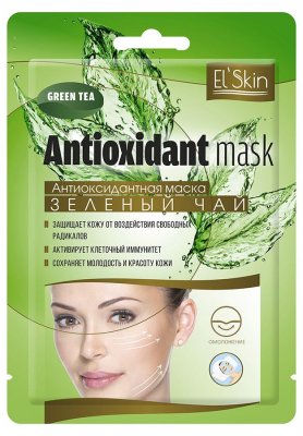 Купить el'skin (элскин) маска тканевая антиоксидантная зеленый чай, 15г в Богородске