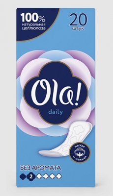 Купить ola! (ола) прокладки ежедневные daily, 20 шт в Богородске