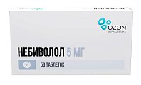 Купить небиволол, таблетки 5мг, 56 шт в Богородске