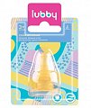 Lubby (Лабби) соска молочная латексная средний поток с 3 месяцев, 2 шт