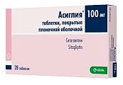 Купить асиглия, таблетки покрытые пленочной оболочкой 100мг, 28шт в Богородске