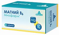 Купить магний в6-миофарм, таблетки 750мг, 60 шт бад в Богородске