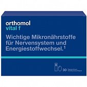 Купить orthomol vital f (ортомол витал ф), двойное саше (жидкость 20мл+капсула), 30 шт бад в Богородске