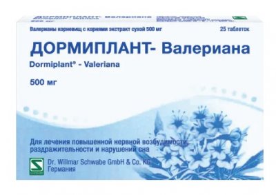 Купить дормиплант-валериана, таблетки покрытые пленочной оболочкой 500мг, 25шт в Богородске