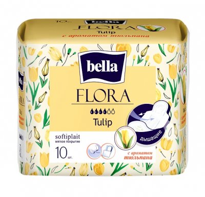 Купить bella (белла) прокладки flora с ароматом тюльпана 10 шт в Богородске