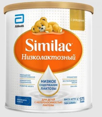 Купить симилак (similac) низколактозный, смесь молочная, с рождения 375г в Богородске