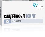 Купить силденафил, таблетки, покрытые пленочной оболочкой 100мг, 4 шт в Богородске