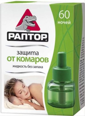 Купить раптор жидкость от комаров без запаха 60 ночей в Богородске