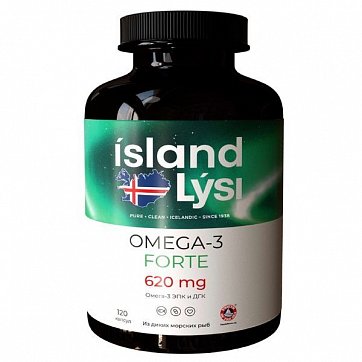 Lysi (Лиси) Омега-3 Форте, капсулы 1000мг, 64 шт БАД