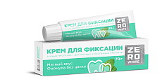 Купить zero white (зеро вайт) крем дя фиксации зубных протезов экстрасильный мятный вкус 70г в Богородске