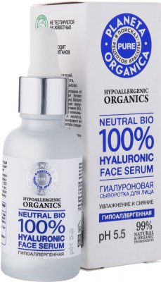 Купить planeta organica (планета органика) pure сыворотка для лица гиалуроновая, 30мл в Богородске