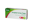 Купить аторвастатин-тева, таблетки, покрытые пленочной оболочкой 20мг, 30 шт в Богородске