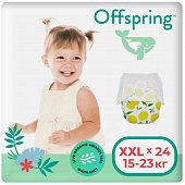 Купить offspring (оффспринг) подгузники-трусики детские размер xxl, 15-23 кг 24 шт лимоны в Богородске