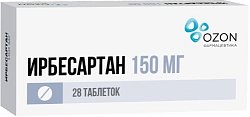 Купить ирбесартан, таблетки 150мг, 28 шт в Богородске