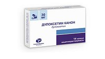 Купить дулоксетин-канон, капсулы кишечнорастворимые 30мг, 14 шт в Богородске