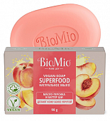Купить biomio (биомио) bio-soap superfood мыло натуральное с маслом персика и баттером ши 90г в Богородске