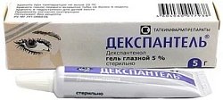 Купить декспантель, гель глазной 5%, туба 5г в Богородске