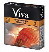 Купить viva (вива) презервативы ребристые 3шт в Богородске