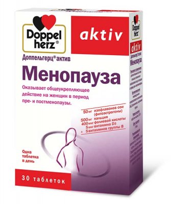 Купить doppelherz (доппельгерц) актив менопауза, таблетки, 30 шт бад в Богородске