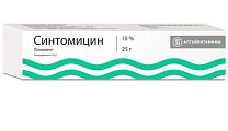 Купить синтомицин, линимент для наружного применения 10%, 25г в Богородске