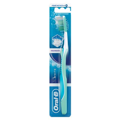 Купить oral-b (орал-би) зубная щетка 3d white отбеливание средняя, 1 шт в Богородске