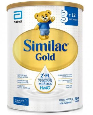 Купить симилак (similac) gold 3 детское молочко с 12 месяцев, 800г в Богородске