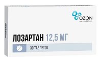 Купить лозартан, таблетки, покрытые пленочной оболочкой 12,5мг, 30 шт в Богородске