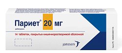 Купить париет, таблетки, покрытые кишечнорастворимой оболочкой 20мг, 14 шт в Богородске