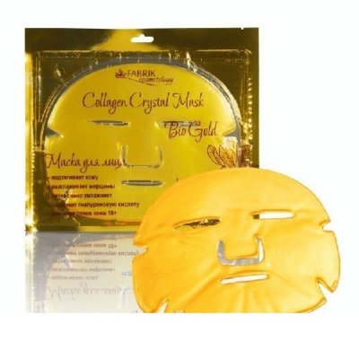 Купить фабрик косметик коллаген кристал маска для лица био золото №1 в Богородске