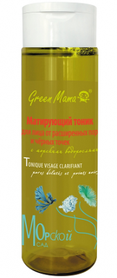 Купить green mama (грин мама) тоник для лица матирующий морские водоросли, 200мл в Богородске